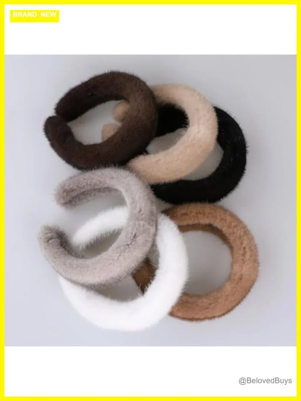 Genuine Mink Fur Headband, Real Fur Makeup Headband, Luxury Hair Accessory